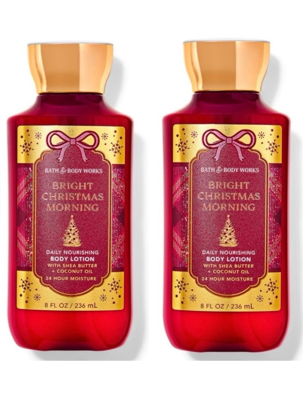 Bath & Body Works Bright Christmas Morning Body Lotion 2 Bottles